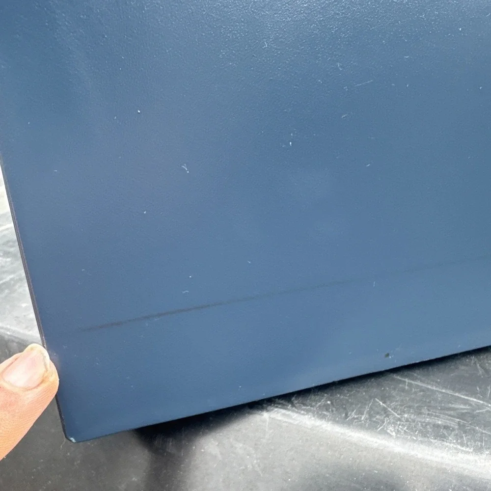 Adoorn Large Post Mount Mailbox Blue Steel Outdoor Weatherproof Package Box READ